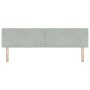 Cabecera  con botones de cristal tufted en gris claro de 180 cm de terciopelo | Foro24.es | Tu tienda online para hogar, jardín y más Foro24.es