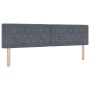 Cabecero  con botones de cristal, tapizado en terciopelo gris oscuro de 180 cm | Foro24.es | Tu tienda online para hogar, jardín y más Foro24.es