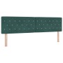Cabecero  con botones de cristal tapizado en terciopelo verde oscuro de 180 cm | Foro24.es | Tu tienda online para hogar, jardín y más Foro24.es