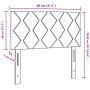 Cabecero  Diseño de Bloques de Diamante Marrón Oscuro 80 cm Tela | Foro24.es | Tu tienda online para hogar, jardín y más Foro24.es