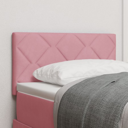 Cabecero Diseño de Bloques de Diamante Rosa 80 cm Terciopelo by , Headboards and footboards - Ref: Foro24-42007214, Price: 43...