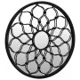 Round black iron garden mirror for outdoor use 60x3 cm by vidaXL, Mirrors - Ref: Foro24-318368, Price: 105,95 €, Discount: %