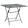 Anthracite expanded metal mesh garden table 80x80x72 cm by vidaXL, Garden tables - Ref: Foro24-317345, Price: 152,76 €, Disco...
