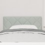 Cabezal Diseño Bloques Diamante Gris Claro 100 cm Terciopelo by , Headboards and footboards - Ref: Foro24-42007235, Price: 47...