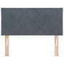 Cabecera Diseño de Bloques de Diamante Gris Oscuro 100 cm Terciopelo by , Headboards and footboards - Ref: Foro24-42007236, P...
