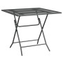 Anthracite expanded metal mesh garden table 80x80x72 cm by vidaXL, Garden tables - Ref: Foro24-317345, Price: 152,76 €, Disco...