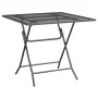 Anthracite expanded metal mesh garden table 80x80x72 cm by vidaXL, Garden tables - Ref: Foro24-317345, Price: 146,29 €, Disco...