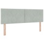 Cabecero  Diseño de Bloques de Diamante Gris Claro 140 cm Terciopelo | Foro24.es | Tu tienda online para hogar, jardín y más Foro24.es