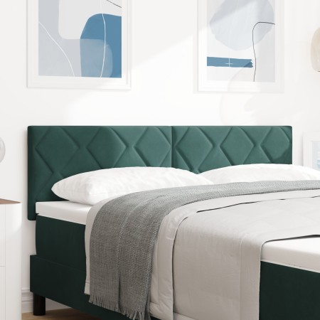 Cabecera  Diseño de Bloques de Diamante Verde Oscuro 140 cm Terciopelo | Foro24.es | Tu tienda online para hogar, jardín y más Foro24.es