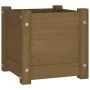 Solid brown pine wood planter 31x31x31 cm by vidaXL, Pots and planters - Ref: Foro24-810528, Price: 28,63 €, Discount: %