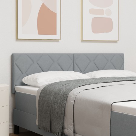 Cabecero  Diseño de Bloques de Diamante Gris Claro 160 cm Tela | Foro24.es | Tu tienda online para hogar, jardín y más Foro24.es