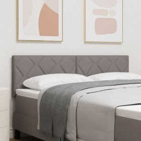Cabecero Diseño de Bloques de Diamante Taupe 160