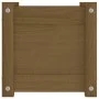 Solid brown pine wood planter 31x31x31 cm by vidaXL, Pots and planters - Ref: Foro24-810528, Price: 28,63 €, Discount: %