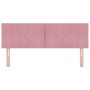 Cabezal  Diseño de Bloques Diamante Rosa 160 cm Terciopelo | Foro24.es | Tu tienda online para hogar, jardín y más Foro24.es