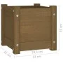Solid brown pine wood planter 31x31x31 cm by vidaXL, Pots and planters - Ref: Foro24-810528, Price: 28,63 €, Discount: %