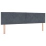 Cabecero  diseño bloques de diamante gris oscuro 180 cm terciopelo | Foro24.es | Tu tienda online para hogar, jardín y más Foro24.es