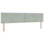 Cabecero Diseño de Bloques Diamante Gris Claro 200 cm Terciopelo de , Cabeceros y pies de cama - Ref: Foro24-42007287, Precio...