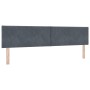 Cabezal  Diseño de Bloques Diamentales Gris Oscuro 200 cm Terciopelo | Foro24.es | Tu tienda online para hogar, jardín y más Foro24.es