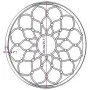 Sand iron round garden mirror for outdoor use 40x3 cm by vidaXL, Mirrors - Ref: Foro24-318365, Price: 83,07 €, Discount: %