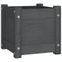 Solid gray pine wood planter 31x31x31 cm by vidaXL, Pots and planters - Ref: Foro24-810526, Price: 23,23 €, Discount: %