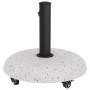Base de Parasol con Ruedas para Postes de 37/42/52/58mm de Concreto Blanco | Foro24.es | Tu tienda online para hogar, jardín y más Foro24.es