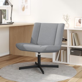 Silla Giratoria Gris Claro Tela Mediana Giratoria by , Chairs - Ref: Foro24-42007325, Price: 125,68 €, Discount: %