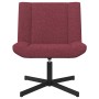 Silla Giratoria Rojo Vino Tejido de poliéster con base de metal | Foro24.es | Tu tienda online para hogar, jardín y más Foro24.es