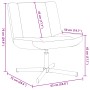 Silla Giratoria Rojo Vino Tejido de poliéster con base de metal | Foro24.es | Tu tienda online para hogar, jardín y más Foro24.es