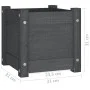 Jardinera de madera maciza de pino gris 31x31x31 cm de vidaXL, Maceteros y jardineras - Ref: Foro24-810526, Precio: 23,23 €, ...