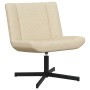 Silla de Acento Crema Tapicería de Poliéster, Base de Metal Medio | Foro24.es | Tu tienda online para hogar, jardín y más Foro24.es