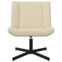 Silla de Acento Crema Tapicería de Poliéster, Base de Metal Medio | Foro24.es | Tu tienda online para hogar, jardín y más Foro24.es