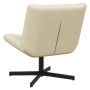 Silla de Acento Crema Tapicería de Poliéster, Base de Metal Medio | Foro24.es | Tu tienda online para hogar, jardín y más Foro24.es