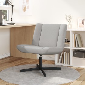 Silla de acento Gris claro Tapizado de tela y