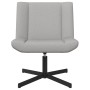 Silla de acento Gris claro Tapizado de tela y base de metal | Foro24.es | Tu tienda online para hogar, jardín y más Foro24.es