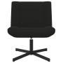 Sillón de Acento Negro Tela, Metal Mediano Giratorio by , Chairs - Ref: Foro24-42007338, Price: 129,95 €, Discount: %