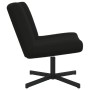 Sillón de Acento Negro Tela, Metal Mediano Giratorio by , Chairs - Ref: Foro24-42007338, Price: 129,95 €, Discount: %