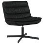 Silla Giratoria Negra Cuero sintético, Acero Mediana Silla Negra von , Stühle - Ref: Foro24-42007339, Preis: 121,63 €, Rabatt: %