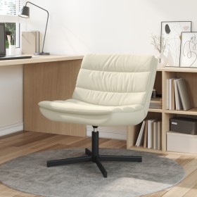 Silla Giratoria Crema Cuero Sintético Mediana Giratoria by , Chairs - Ref: Foro24-42007340, Price: 132,06 €, Discount: %