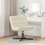 Silla Giratoria Crema Cuero Sintético Mediana Giratoria by , Chairs - Ref: Foro24-42007340, Price: 132,06 €, Discount: %