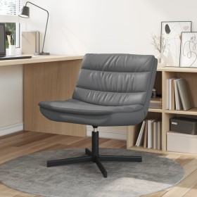Silla Giratoria Gris Cuero Sintético Mediana Giratorio von , Stühle - Ref: Foro24-42007341, Preis: 132,06 €, Rabatt: %