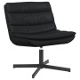 Silla Giratoria Negra Cuero Sintético con Base de Metal Mediana | Foro24.es | Tu tienda online para hogar, jardín y más Foro24.es