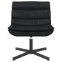 Silla Giratoria Negra Cuero Sintético con Base de Metal Mediana | Foro24.es | Tu tienda online para hogar, jardín y más Foro24.es