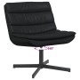 Silla Giratoria Negra Cuero Sintético con Base de Metal Mediana | Foro24.es | Tu tienda online para hogar, jardín y más Foro24.es