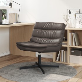 Silla Giratoria Marrón Chocolate Cuero sintético