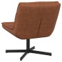 Silla de Acento Marrón Cuero Sintético, Metal Mediana Giratoria | Foro24.es | Tu tienda online para hogar, jardín y más Foro24.es