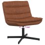Silla de Acento Marrón Cuero Sintético, Metal Mediana Giratoria | Foro24.es | Tu tienda online para hogar, jardín y más Foro24.es
