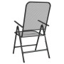Silla jardín plegable 2 uds antracita malla metálica expandida de vidaXL, Sillas de jardín - Ref: Foro24-317340, Precio: 77,5...