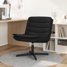 Silla Giratoria Negra Poliéster Estándar Giratoria de , Sillas - Ref: Foro24-42007352, Precio: 130,00 €, Descuento: %
