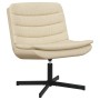 Silla Giratoria Crema Tela de poliéster, base de metal Mediana | Foro24.es | Tu tienda online para hogar, jardín y más Foro24.es
