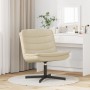 Silla Giratoria Crema Tela de poliéster, base de metal Mediana | Foro24.es | Tu tienda online para hogar, jardín y más Foro24.es